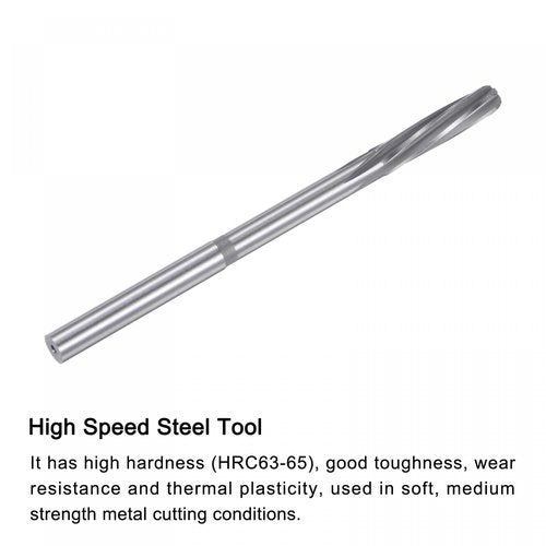 uxcell Chucking Reamers, 7mm H7 4241 High Speed Steel Spiral Flutes Lathe Machine Reamer Milling Cutter