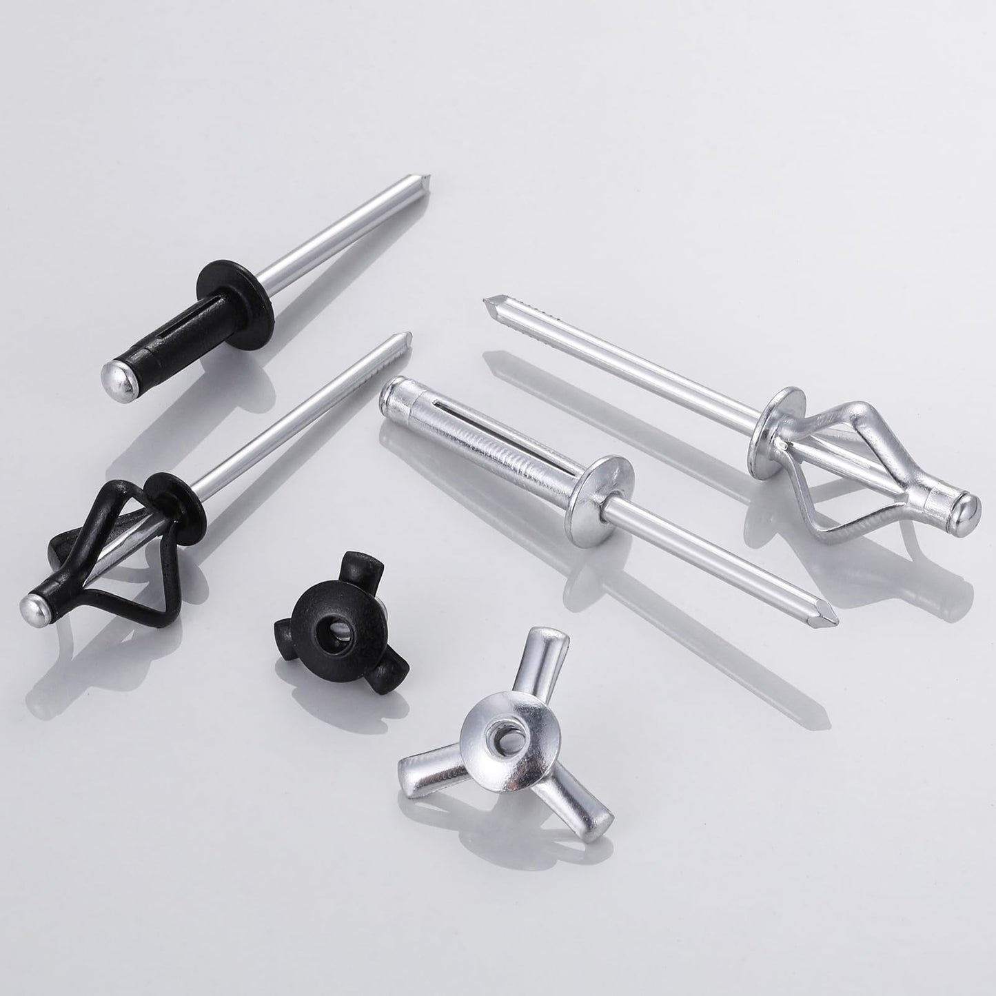 Wensilon (150 pcs) Tri-Fold Rivets Assortment 3/16 * 1，Tri Grip Rivets，Aluminum Blind Rivets Tri Grip Boat Kayak Rivets,Trifold Rivets，Bulb Style Rivets