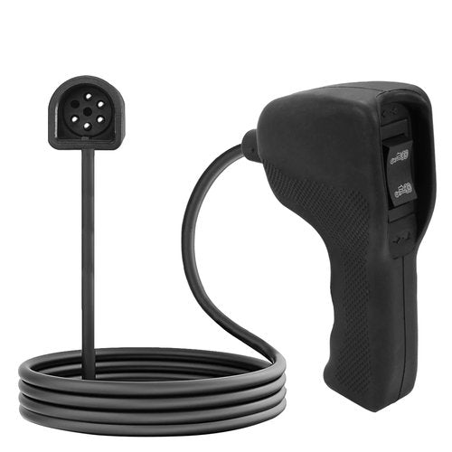 Upgraded 83665 Handheld Plug-in Truck Winch Remote Controller - Compatible with Ford, Dodge Ram Power Wagon, M8000, M12000, and Warn Winches - Ergonomic Grip & 12' D-Shape Connector Cable