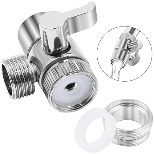 Upgrades Split Faucet Adapter With Double Function Two Way Tap Connector 360 Rotation Sprayings For Bathroom & Kitchen Use