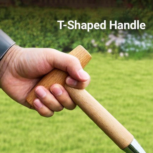 Plant Hole Digger for Planting 2025 New Pointed Soil Hole Digging for Sowing Seeds, Handheld Garden Seed Planter Tool for Flowers Vegetables Seed Dispenser - T Shaped Handle - Easy to Drill Holes