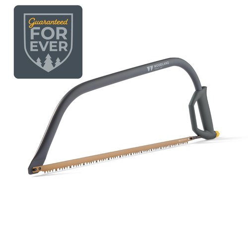 Woodland Tools 24 Inch Bow Saw – Heavy Duty Frame with Hardened Steel Blade, Comfort Grip, Tension Lever, Manual Saw for Trees, Brush, and Christmas Tree Cutting