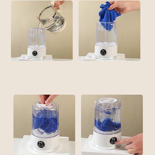 Washing Machine - Underwear washing machine | Portable Laundry Machine Small Washer | Rechargeable Digital Display 2 Modes Cleaning Tools, Underwear Home Appliances for RV Travel Dorm