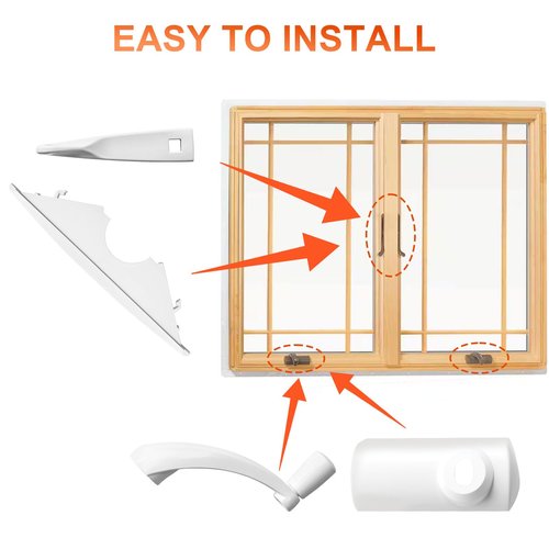 1521026 Hardware Pack Fit for Andersen PSA Classic Style Awning Windows - White