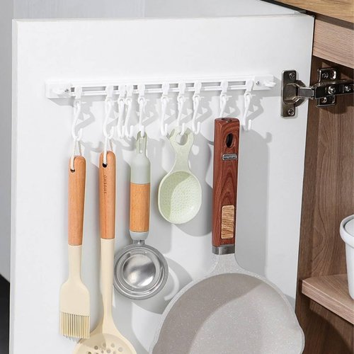OEOEKHDJ Self Adhesive Ceiling Or Wall Curtain Track No Drill Curtain Rod 8FT/96Inch, No Damage Curtain Track Hangers, For Windows Cabinet Closet Bathroom Shower Curtain (8FT)