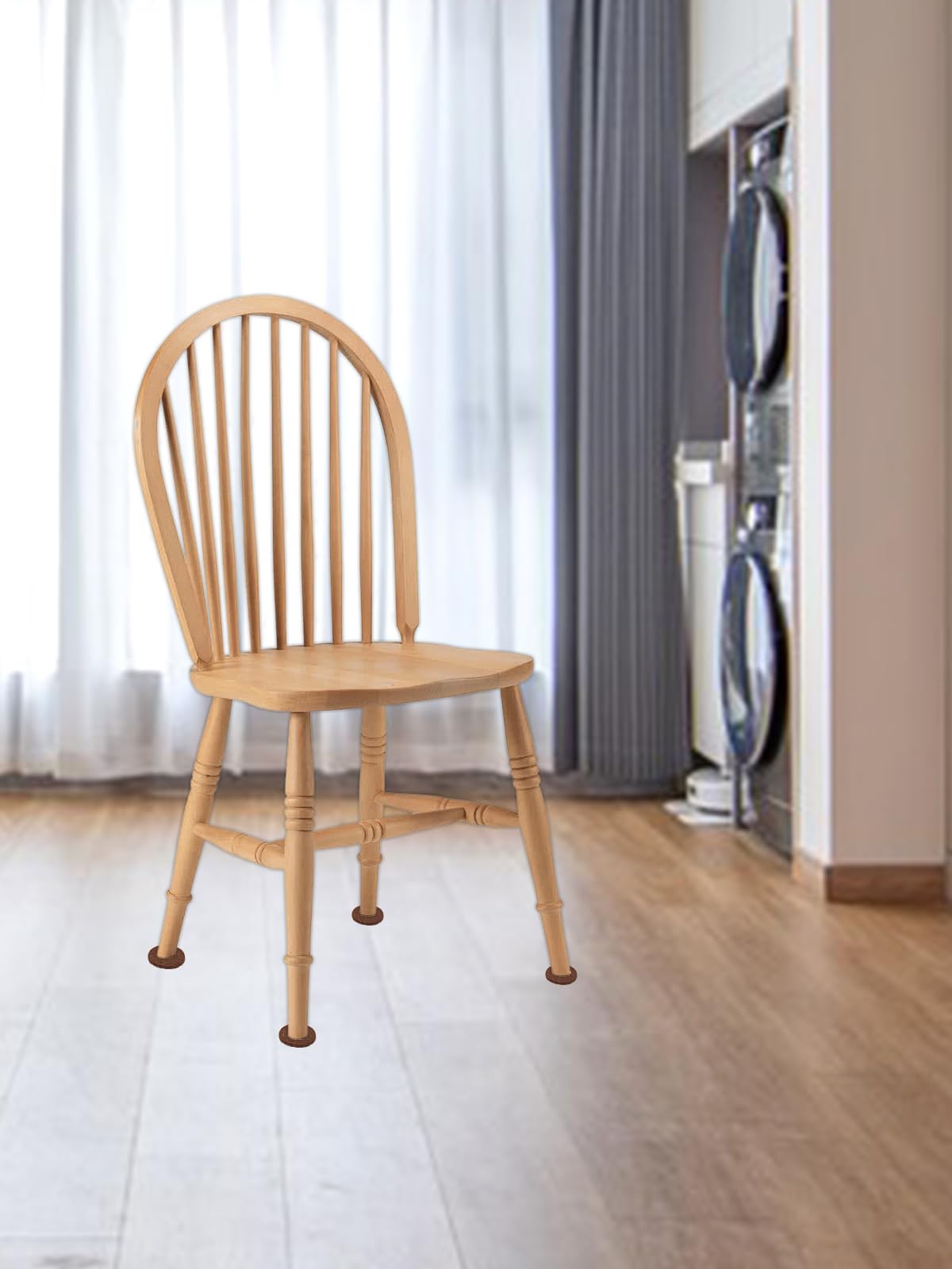 48 Pcs Dark Brown Felt Furniture Pads for Hardwood Floors, Round Furniture Pad, Floor Protector Pads for Furniture Protection