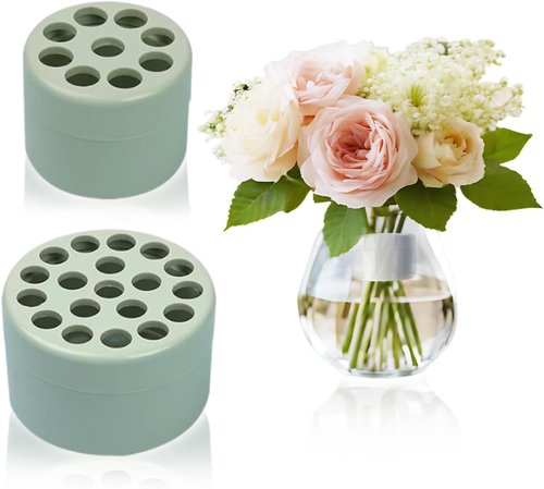 2PCS Spiral Flower Stem Holder for Vases | Large Reusable Bouquet Twister with Adjustable Coils | DIY Floral Arrangement Tool for Fresh/Dried Flower Display, Wedding Centerpieces & Home Decor