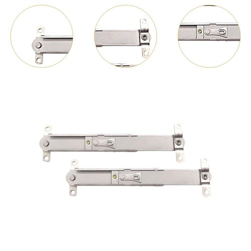XLWLLNJ 1 Pair Window Hinges Restrictor Adjuster Heavy Duty Limiter Telescopic Window Support Limiter with Positioning Buckle, Extension 18.8cm
