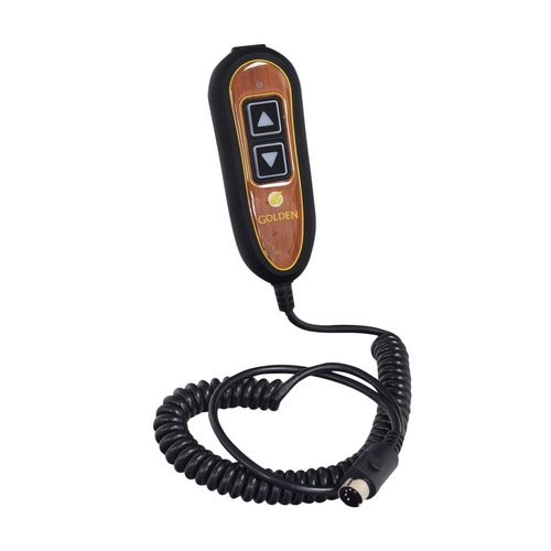Golden Burl Hand Control Zk1200-hc 2 Button Hand Control 5 Pin (Replaces Okin and Limoss) LED Lighted