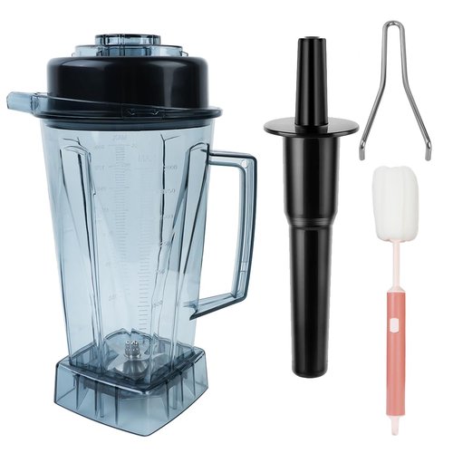 2025 Upgrade For Vitamix Blender Pitcher 64oz with Tamper, Seamless-Mold Replacement Parts for Vitamix 5200 5300 6000 6300 6500 5000 5500 7500 4500 A2300, Accessories Blender Container Cup 3-Y-GNTEE
