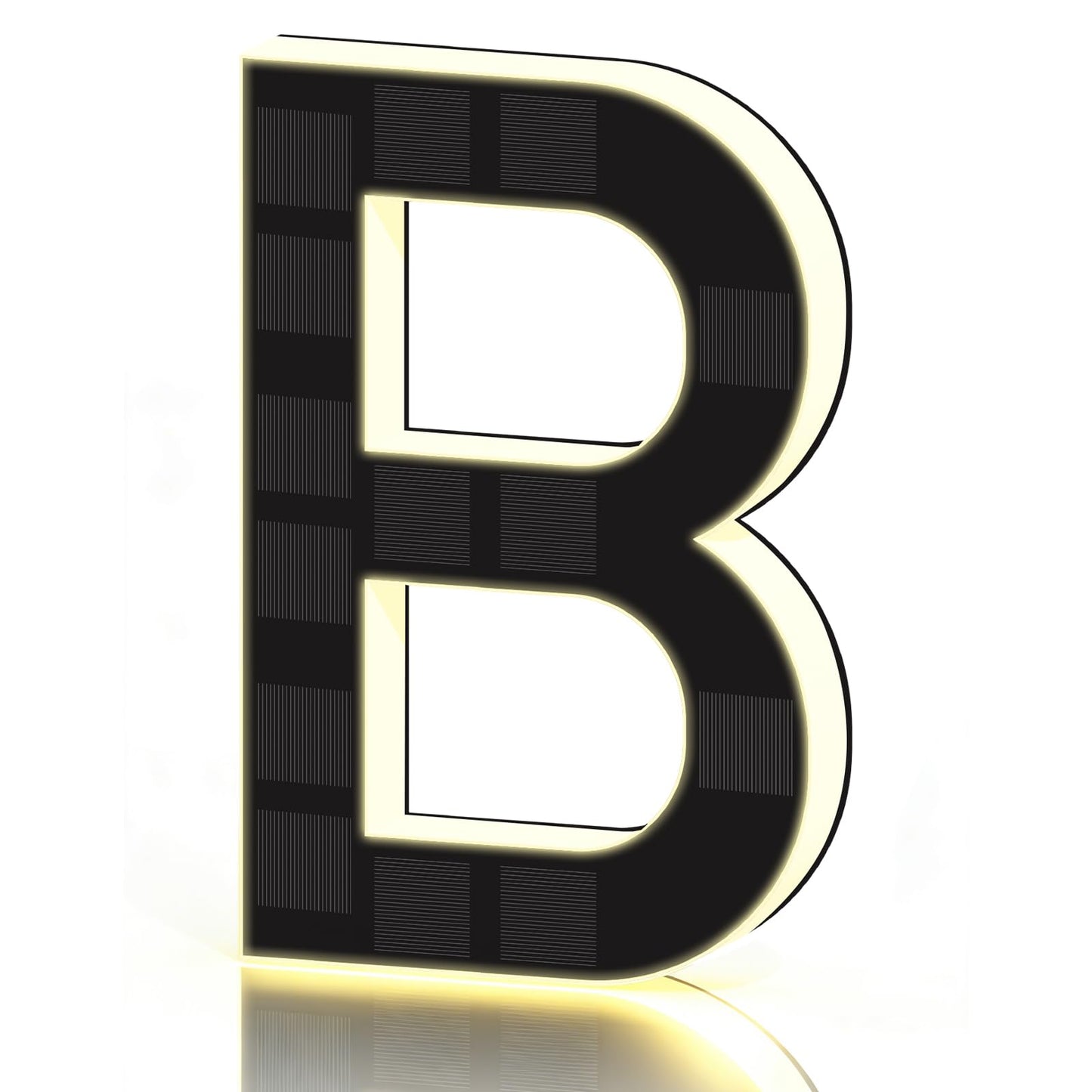 2026 New Solar House Numbers for Outside, Light Up Address Numbers for House, No Drill Adhesive or Screw Mount, IP65 Waterproof LED Illuminated Modern Address Sign, Dusk to Dawn (B, 9 inch)