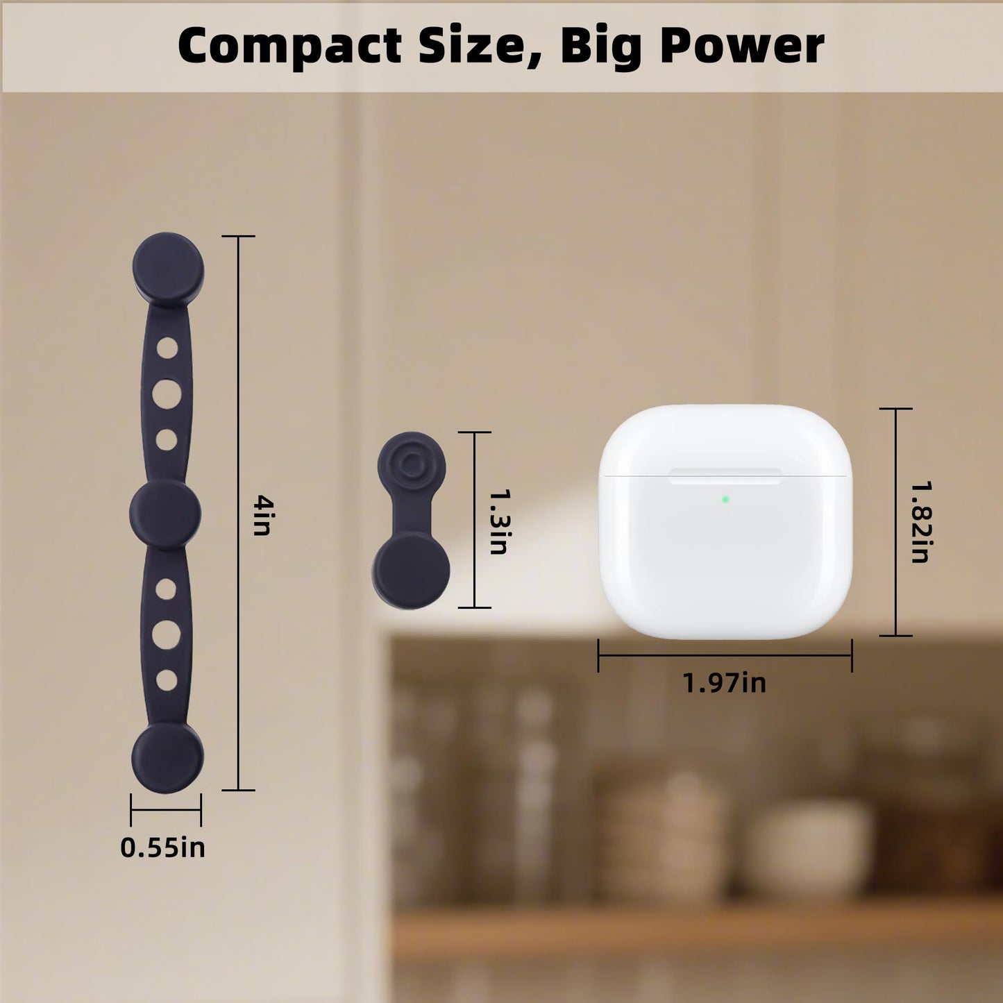 6Pcs Air Fryer Magnet Silicone Buckle for Holding Down Parchment Paper Liner，Keep Air Fryer Paper Liners in Place Prevent Burning (BLACK, 2Set 6Pcs)