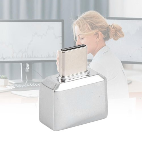 USB C Fingerprint Reader with 0.5 Second Recognition Speed and 360 Degree Touch, Zinc Alloy Biometric Fingerprint Login Scanner for 10, 11, Users Friendly Secure Logins