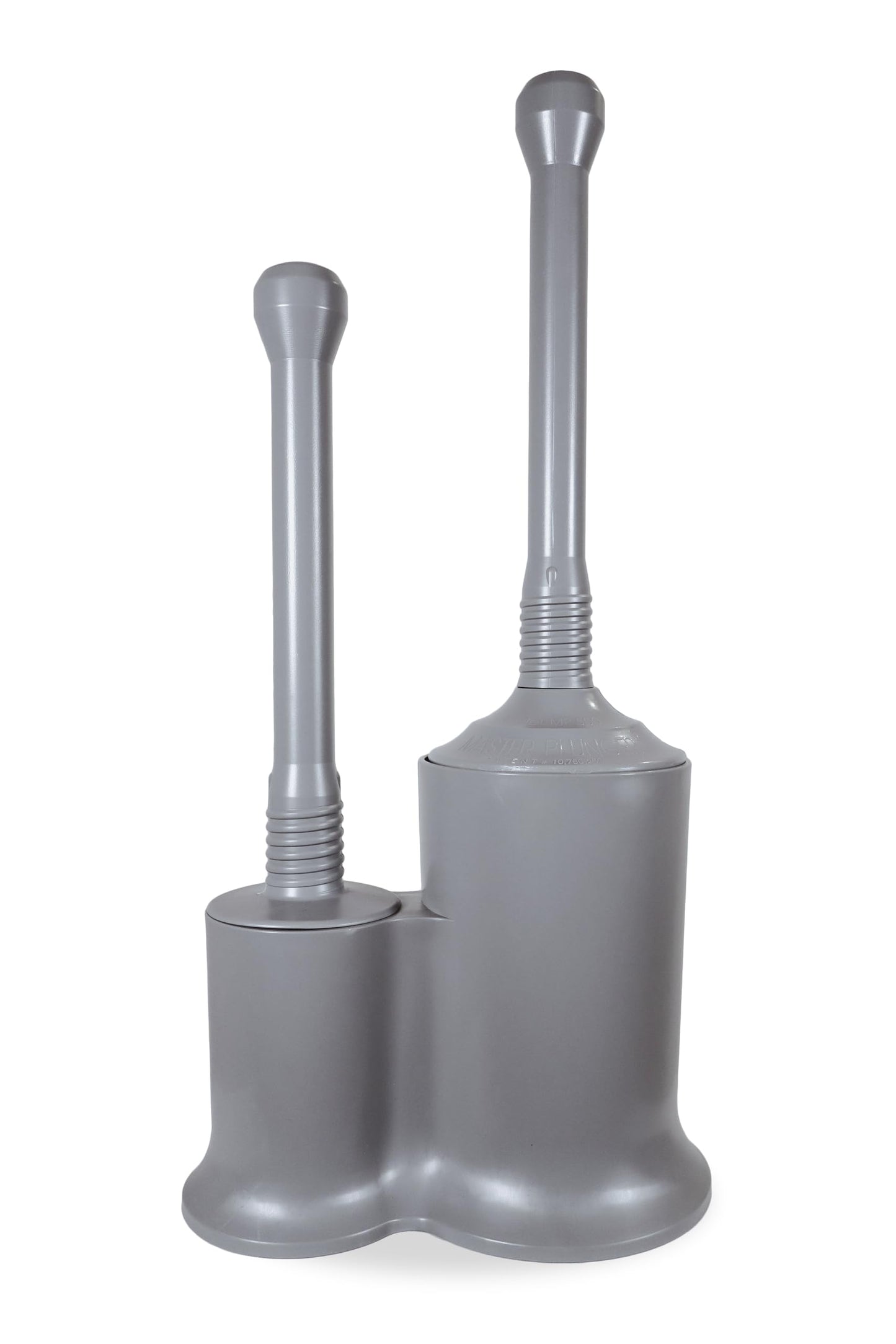 Master Plunger 500 & Toilet Brush Combo Set – Heavy-Duty Gray Toilet Plunger with High-Efficiency Brush and Holder – Durable, Compact Bathroom Cleaning Kit