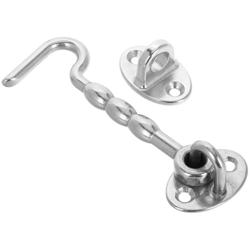 SKISUNO Heavy Duty Marine Grade Cabin Hook and Eye Latch 316 Stainless Steel Windproof Security for Doors Windows