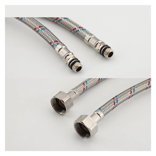 G1/2 G3/8 G9/16 Stainless steel metal woven cold and hot water inlet hose Household toilet water heater accessories pipes(50CM_G3-8)