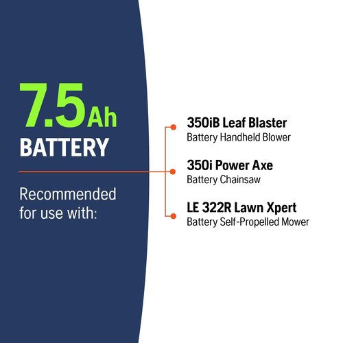Husqvarna BLi30 7.5 Ah 40V Battery Electric Tools, 270Wh Lithium Ion Battery, 967937702