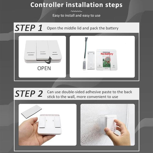 DC5-24V WS2811 Running Water Flowing LED Light Strip Controller Panel Reflux Pixel 3Key RF Button Switch Controler