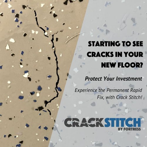 CrackStitch 15-Stitch Concrete Crack Repair Kit with Epoxy | DIY Foundation Crack Repair | for Basements, Garages, & Pools | Carbon Fiber & Kevlar Reinforcement for Concrete Floors, Walls & Block