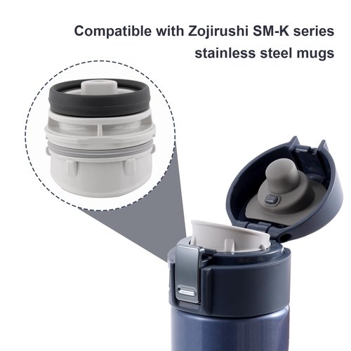 BOXOB 12pcs Gasket Replacement for Zojirushi Stainless Steel Mug 16oz 12oz, Silicone Lid Seal Ring Stopper Parts Leak-Proof Water Bottle Accessories Compatible with SM-K Series Accessories BPA Free