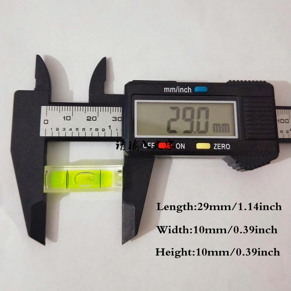 SIZIKJXGHWYI 6Pcs Small Bubble Level 10x10x29mm Mini Square Spirit Level Picture Hanging Levels Mark Measuring Instruments Layout Tools