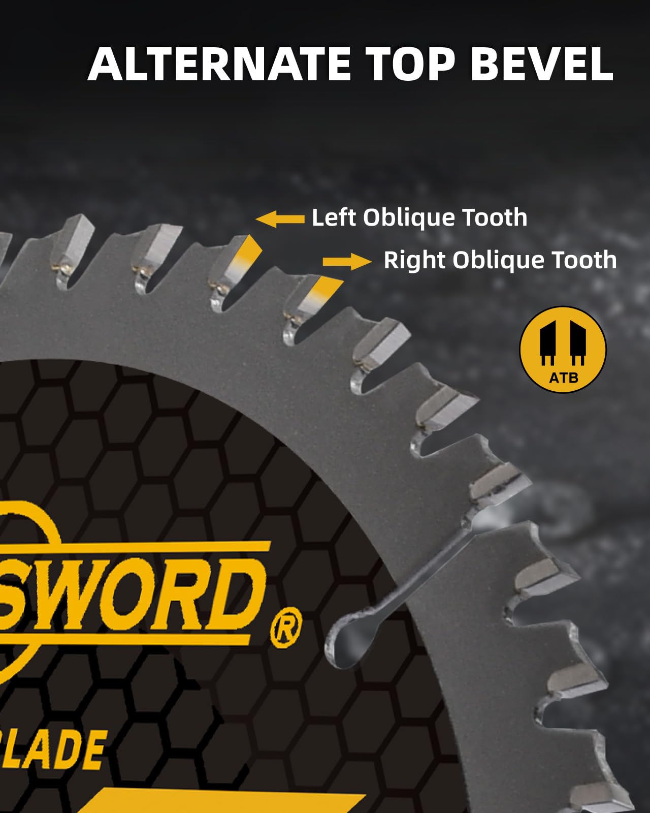 ANGELSWORD 6-1/2 Inch Circular Saw Blade, 24T for Framing&40T for Ripping, Cross Wood Cutting, 2 Pack