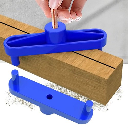TorSor 2 Pack Center Scribe Line Locator Scriber Center Finder Marker Positioner Positioning Ruler Scribing Gauge Centerline Measuring Tool for Woodworking Wooden DIY