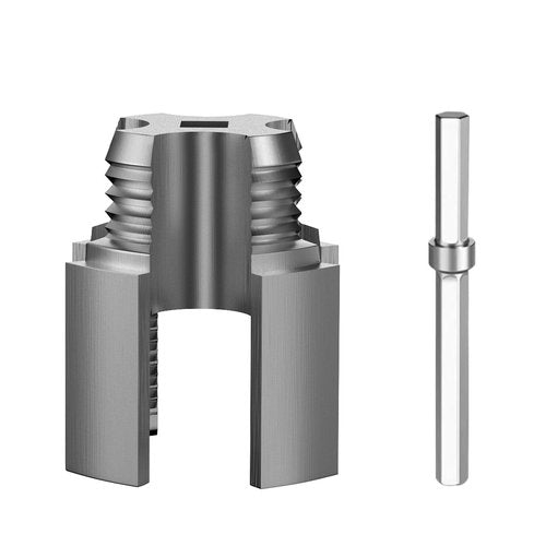Integrated Internal & External Pipe Threading Tool,Electric Drill Compatible PVC Pipe Threader Kit，1/2" 3/4" Tool, Plastic Pipe Threader Kit, Dual Thread Design (Internal & External) (1/2“)