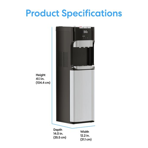Brio Commercial Grade Bottleless Ultra Safe Reverse Osmosis Drinking Water Filter Water Cooler Dispenser-3 Temperature Settings Hot, Cold & Room Water - UL Approved – Point of Use