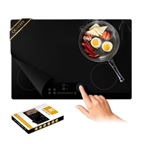 Extra Large Induction Cooktop Protector Cover Mat (Magnetic) 20.4" Wx30.7”L, Stove Top Cover for Electric Stove, Silicone Stove Mat for Glass Top Stove,Range Covers for Electric Stove
