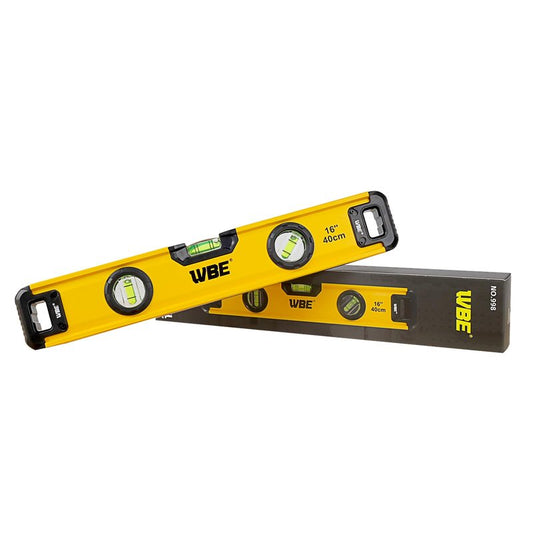 WBE 16-Inch Magnetic Torpedo Level with 45°/90°/180° Bubbles, Aluminum Alloy Body, Heavy Duty Level,Precision-Machined Base,Shockproof Rubber End Caps,Hanging Hole for Construction,Carpentry(1 PACK)