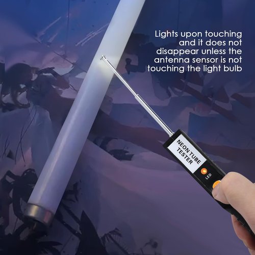 Neon Tester, Portable Handheld Tube Tester（Always on）, Colour Discriminator Light Tube Detector for Neon Tube Light Lamp Light Tube(No Battery Included)