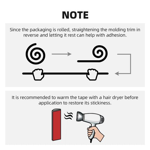 JSIWOTH 10Ft Peel and Stick Molding Trim, Flexible 0.79in Self-Adhesive Wall Trim, Inside & Outside Corner Protector, Baseboard Edge Guard for Walls, Windows, Tables, DIY Home Decoration