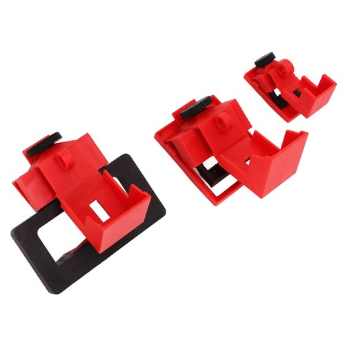 Circuit Breaker Lockout Device, Lockout Tagout Kit 12 Pcs Single Pole Breaker Lock Out Device Nylon Breaker Clamp On Lockout Tagout Kit for Loto Station Lock Out Tag Out Set