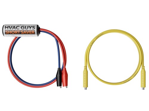 HVAC Guys Short Finder | Short Circuit Finder for 24 VAC Circuits | Includes 12in Lead with Clips & 3ft Magnetic Jumper Testing Cable