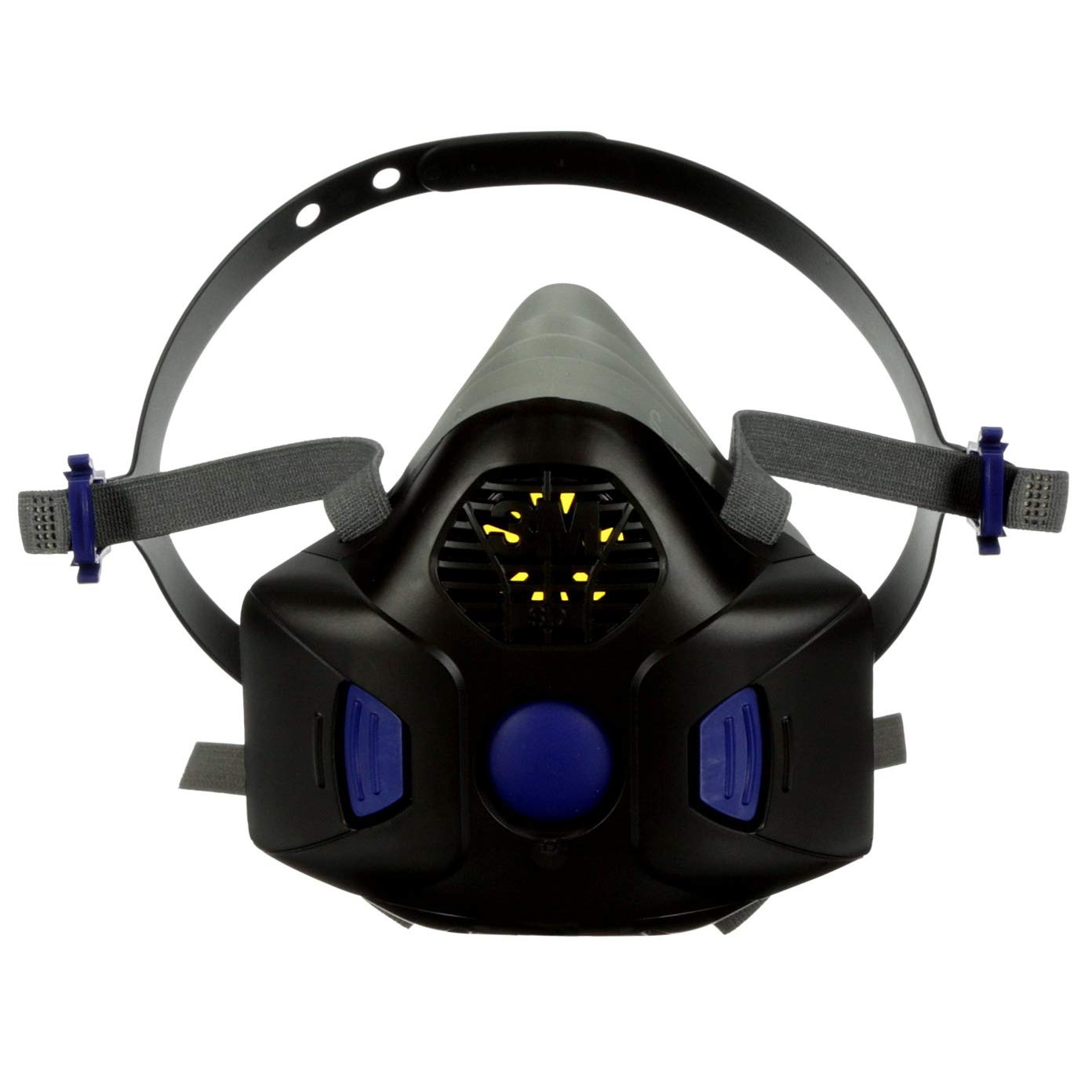 3M Respirator, Secure Click Half Face Reusable Respirator with Speaking Diaphragm and Push Button Seal Check, HF-803SD, Sweeping, Sanding, Grinding, Sawing, Dust, Large