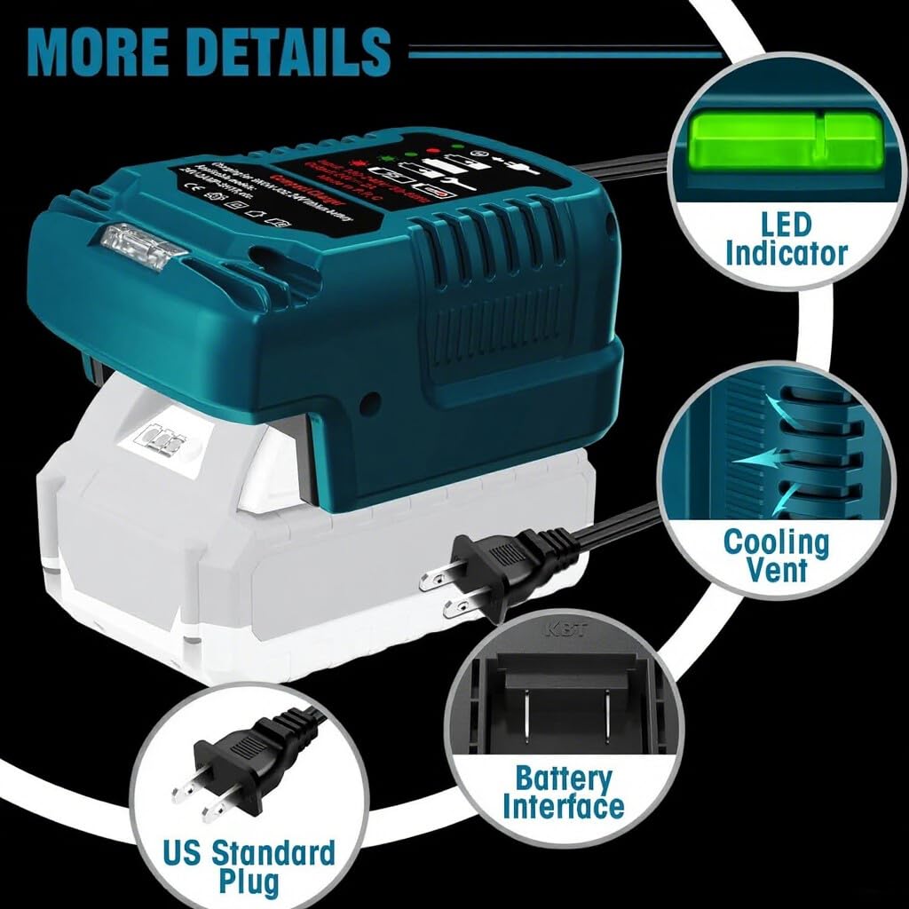 Mini Charger for Kobalt 24V Battery Charger Replacement,for Kobalt 24-Volt Power Equipment Battery Rapid Quick Charger