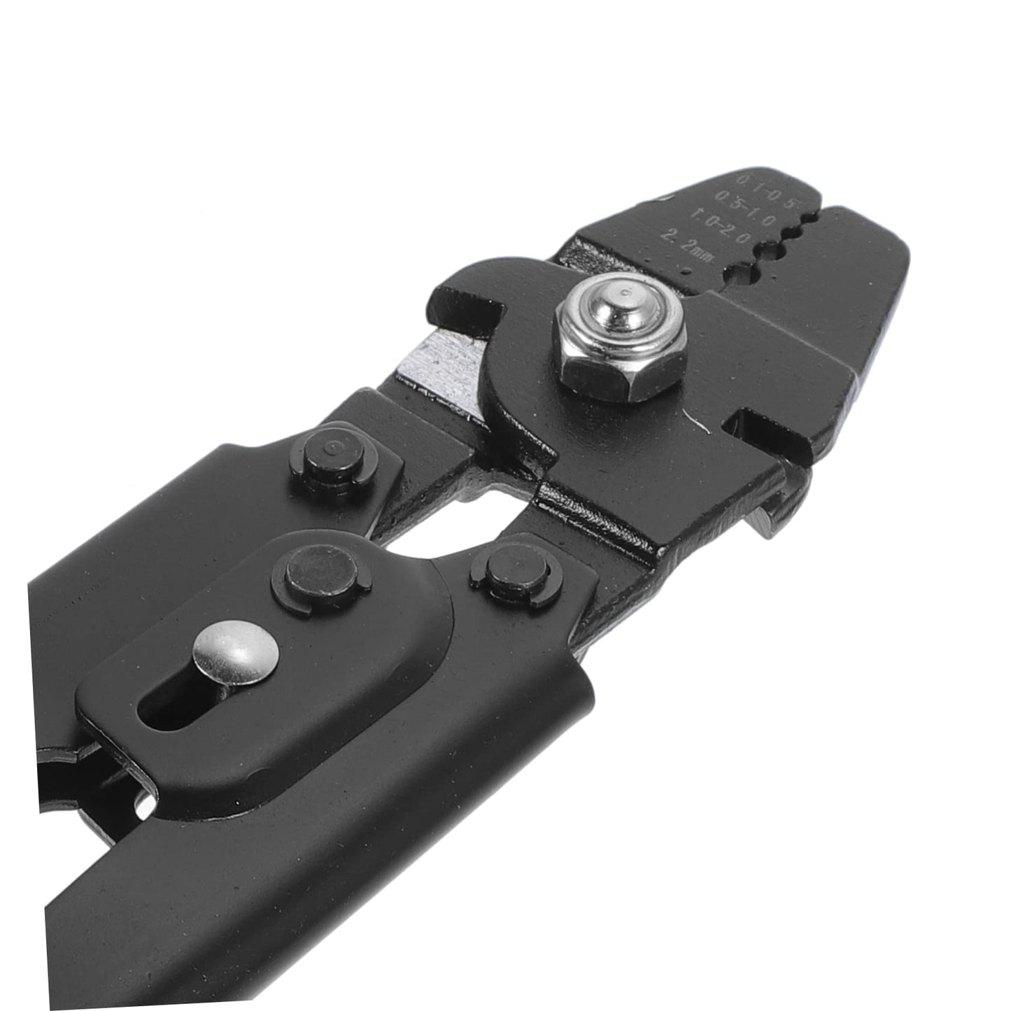 BELLIFFY 1 Set Ferrule Crimping Tool Kit with Wire Rope Cutter Non Slip Handle Self Locking Mechanism Ferrules for Fishing Outdoor and Projects