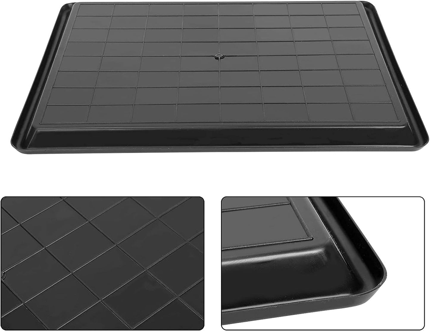 22'' x 21''Large Drip Tray, Mini Fridge Drip Pan, Portable AC Drip Pan, Under Washer Pan, Dishwasher Pan, Oil Drain Pans for Changing Oil (1 PCS)
