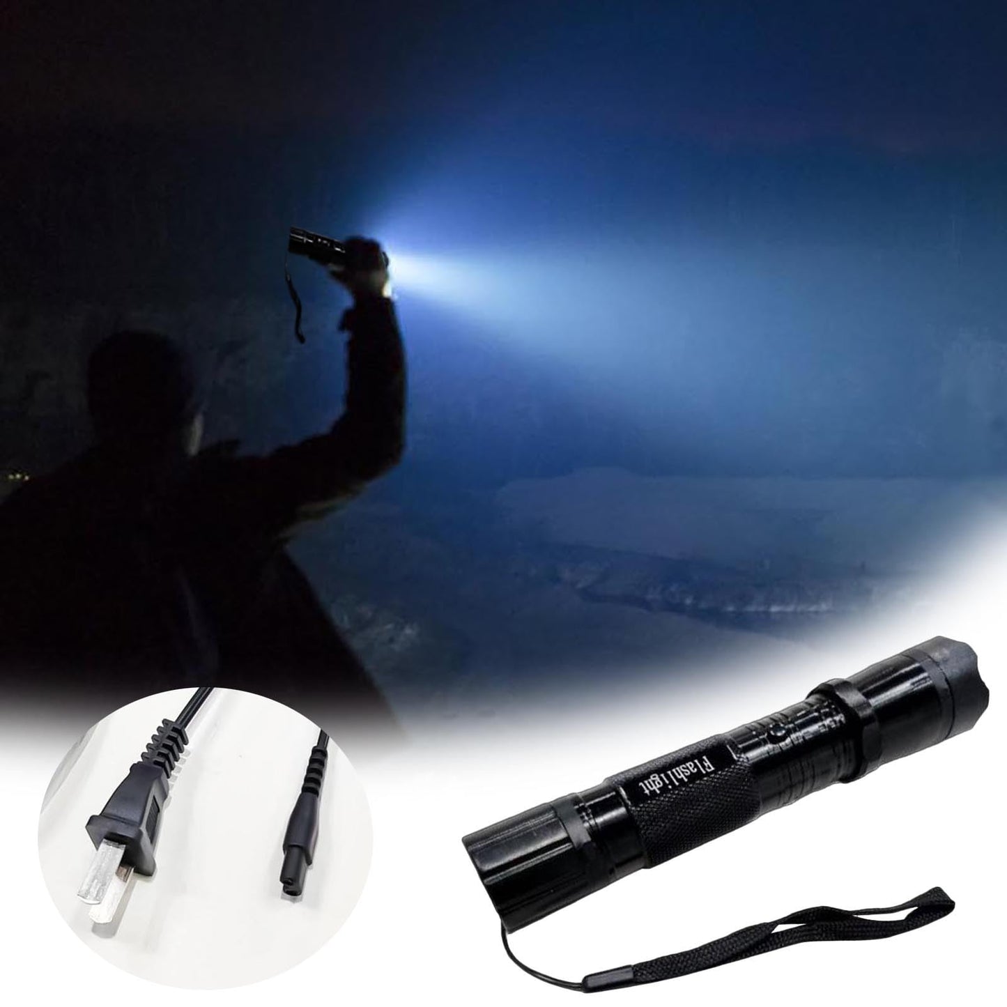 Gootatic Voltguard V95 Stun Torch, Gootatic Stun Flashlight, 2025 The Ultimate Survival Flashlight, USB, for Home, Camping, Fishing, Car Essentials and Survival Kits (1pc)
