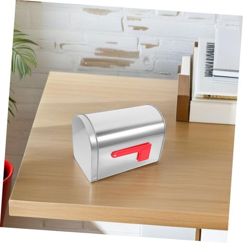 INOOMP 2pcs Mini Tinplate Mailbox for Classroom and Home Decor Decorative Outdoor Metal Container for Valentines and Special Occasions Sturdy and Low Maintenance Design