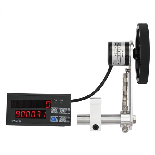Digital Length Meter Counter Cable Wheel 110V Mechanical Length Counter Single Length Measure Tool with Control Function 0-999999