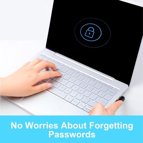 WEISUYUUS USB Fingerprint Reader 0.05s Login Security 360Degree Sensors Login for Window11/10 Hello Desktop Laptop 2Color