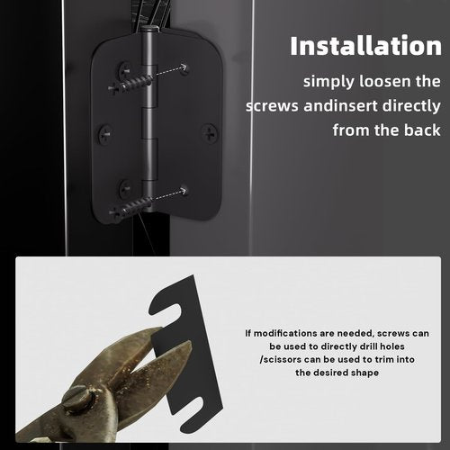 Door Hinge Shims, Filling Gaps in Interior Doors Adjusting The Spacing to Align Them, Used to Solve Problems Such As Door Air Leakage, Can Be Trimmed,3.5 Inch (10, 3.5 Inch Hinge Shims)