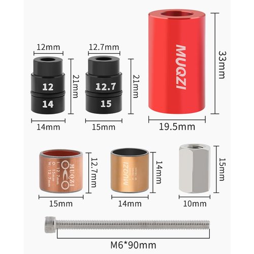 HOUSON Bicycle Shock Bushing Tool, Rear Shock Bushing Removal Tool, Installation and Removal Kit for Shock Bushings (475)