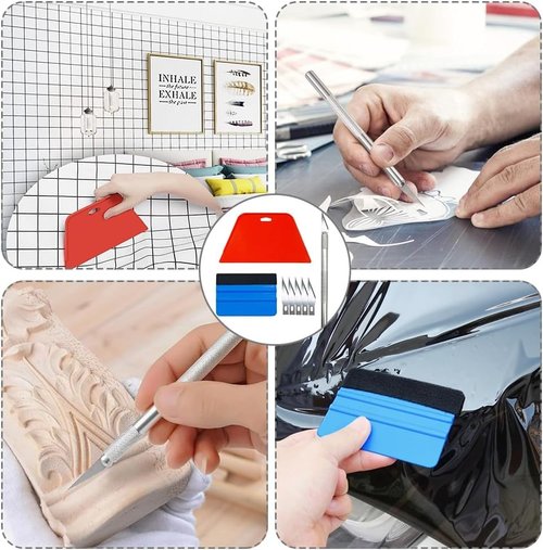 Wallpaper Tools, Wallpaper Smoothing Tool Kits, Peel and Stick Wallpaper Installation Kit for Contact Paper Smooth Applying, Vinyl Backsplash Tile, Window Film