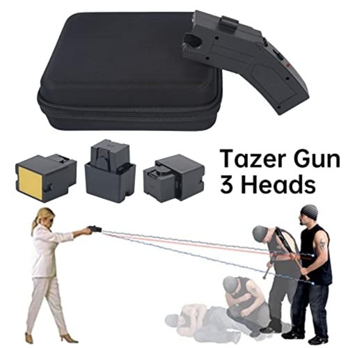 EXOGUN Stun Gun,Flashlight Stun Guns with Safety Disable Pin.Wall Charger Included