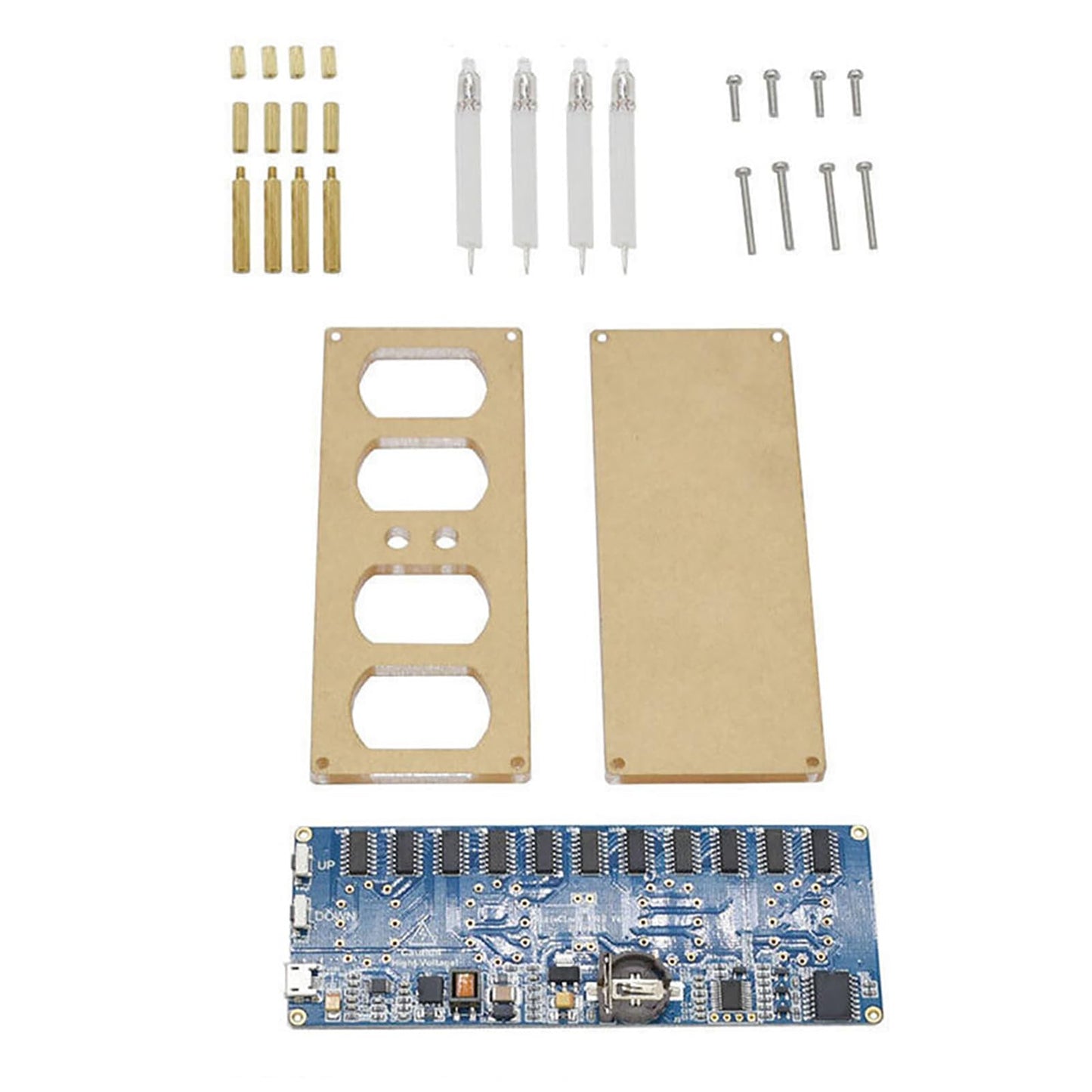 DIY 2020 IN-12 Nixie Tube PCBA Kit Digital Clock Circuit Board Kit No Tubes