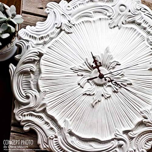 Ekena Millwork CM13BR2 13"OD x 7 1/2"ID x 3/4"P Bradford Classic Ceiling Medallion, Fits Canopies up to 8-5/8", 2 Piece