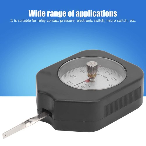 Mxzzand Dial Tension Gauge Tension Meter Gauge Gram Tension Meter Double Needle Switch Measuring Dynamometer 50g for Testing